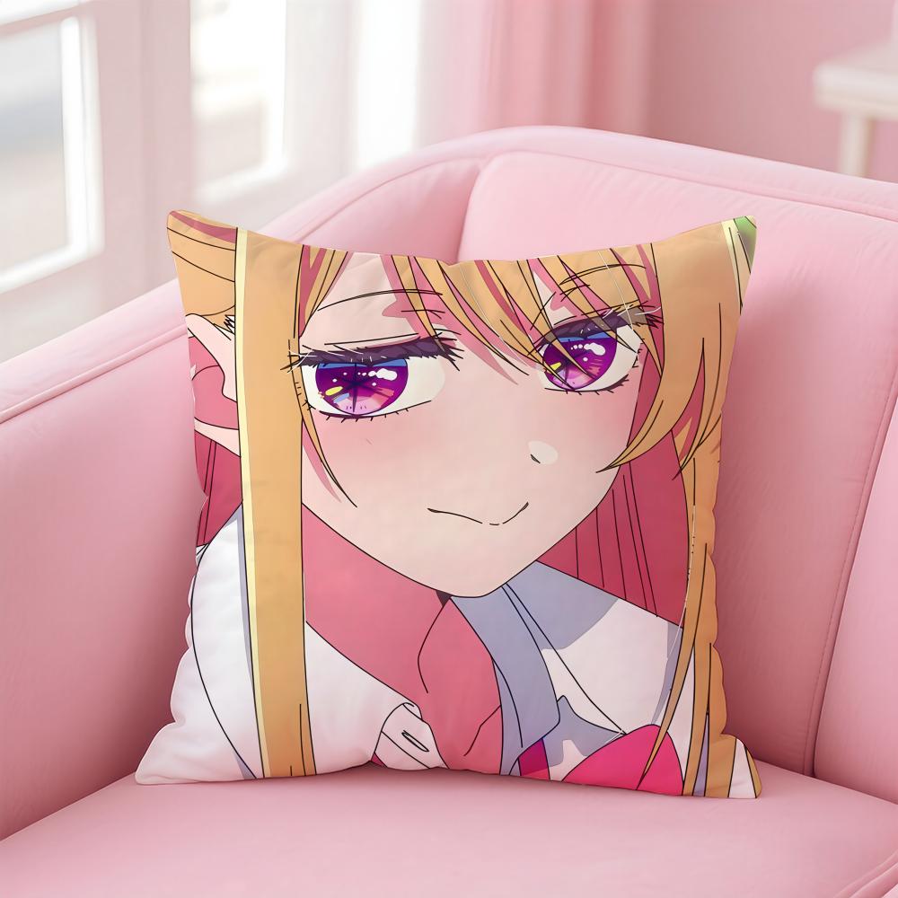 RRuby Hoshino Cushion Cover Pillowcase Short Plush Invisible zipper Room Sofa Cushion Cover