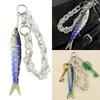 Versatile Fishing Culture Charm Keychain with Lifelike Bionic Fish Design Keyrings Pendant for Practical Decors Use