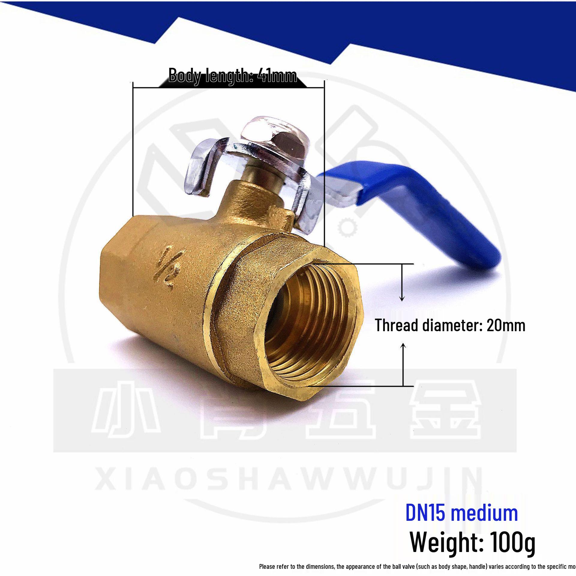 

Thickened Copper Ball Valve for Natural Gas and Water - 4 Points, 6 Points, 1 Inch, Internal Thread, High Temperature.