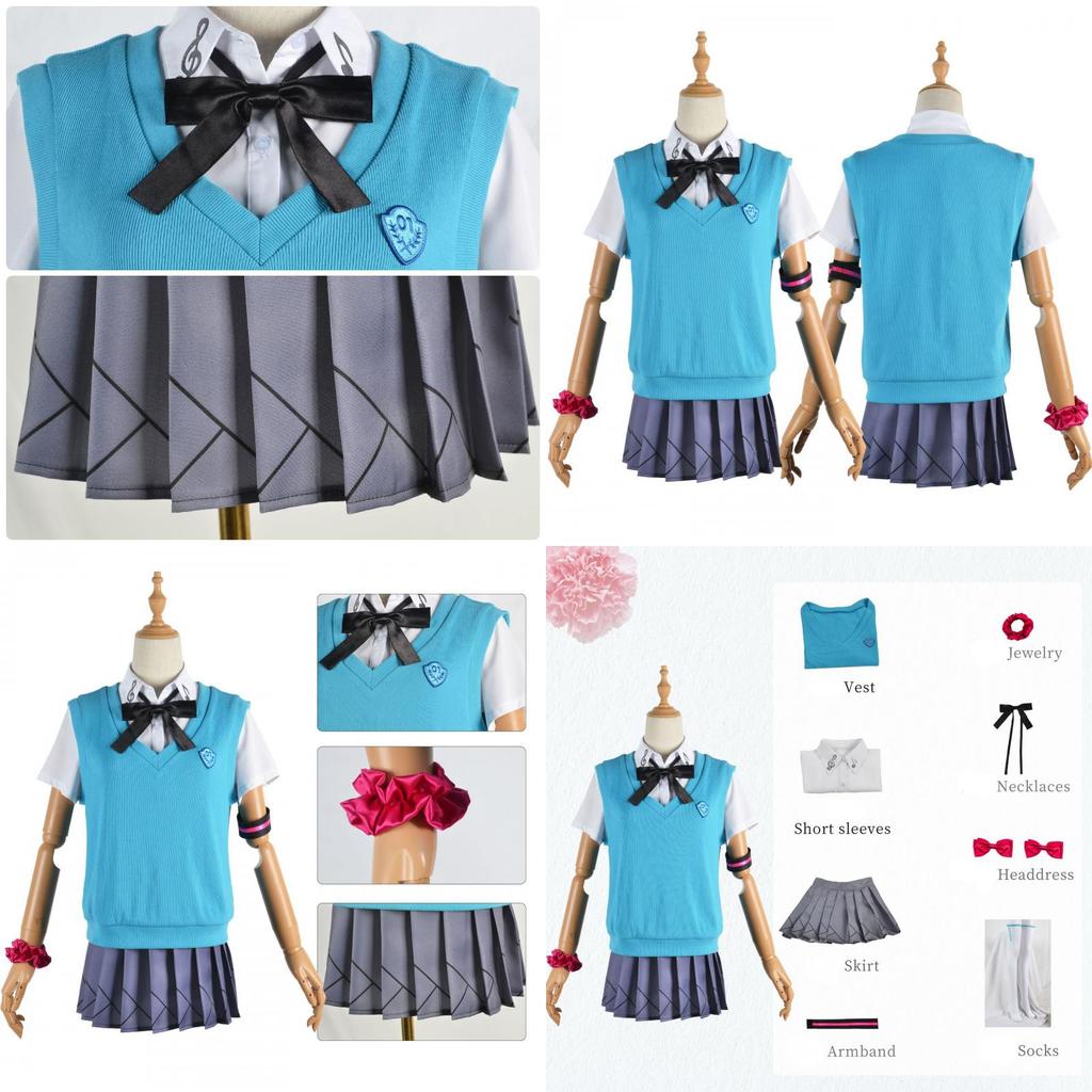 Sweet And Fresh Vocaloid Hatsune Miku 16th Anniversary Cosplay Jk Uniform
