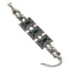 Nepal Ethnic Style Vintage Silver Alloy Crystal Bracelet For Women Gift