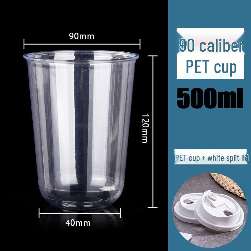 Disposable Milk Tea Coffee Cups with Lids