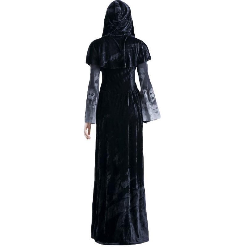 Halloween Adult Costume Vampire Witch Queen Long Dress Party Uniform DS Costume
