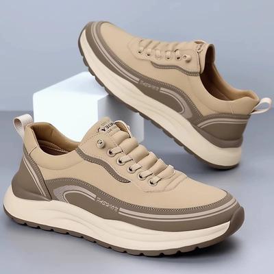 Luxury Fashion Men's Sneakers Versatile Non Slip Trendy Shoes Outdoor Wear-resistant Hiking Shoes Middle Elderly Walking Shoes