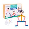 Children Funny DIY Wooden Stick Men Puzzle Classic Game Kids Hand Skill Fine Motor Training Toys for Kid 3 To 6 Years Old Gift