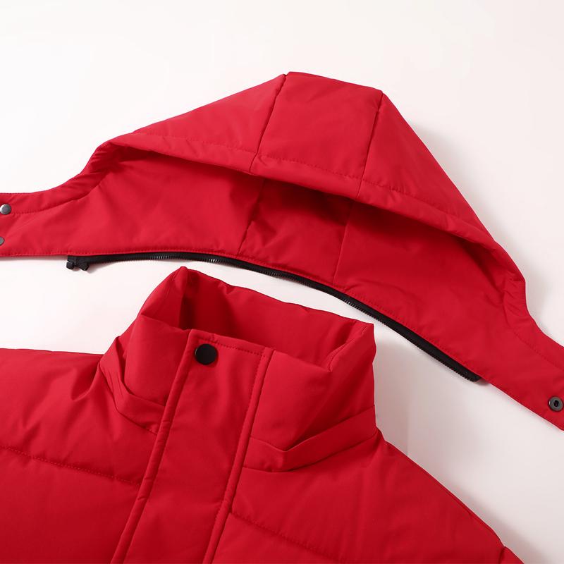 Fashion Winter Long Parkas for Men Jackets Thick Warm Black Overcoat Winter Coat With Hooded