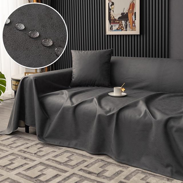 Waterproof Sofa Blankets Solid Color Couch Slipcover For Pets Children Families Picnic Camping Mats Home Living Room Hotel Decor