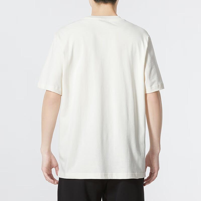 Puma T Shirts Men's White Crew Neck Moderate Straight Fit 622142-65