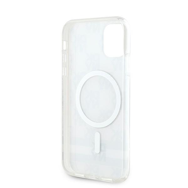 Dkny Dkhmn61Hcptse Iphone 11 / Xr6.1 Beżowy/Beige Hardcase Iml Checkered Mono Pattern & Printed Stripes Magsafe