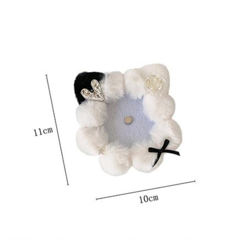 Cute Cartoon Plush Cats Ear Badge Organizers 58Mm Badge Decoration Tray Anime Idol Peripheral Collectors Decoration Accessories