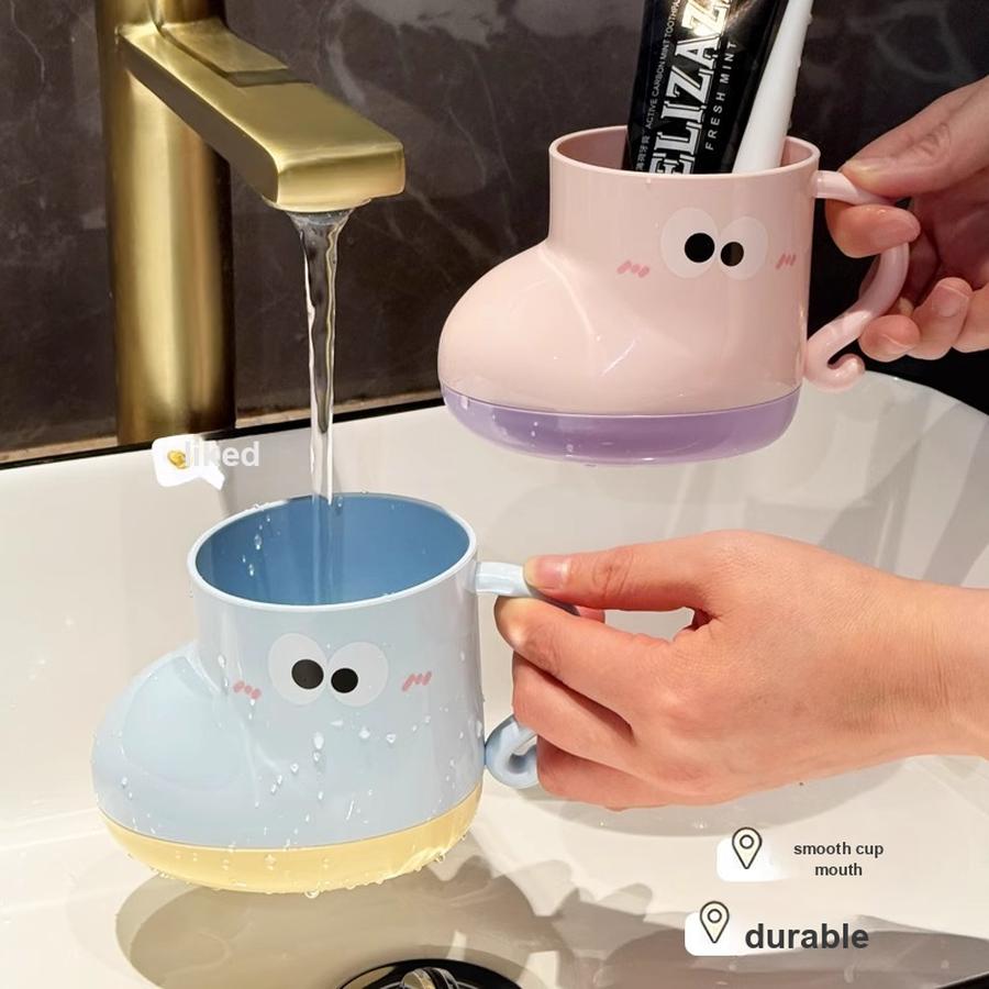 Mini Baby Cup with Toothbrush Holder, Children's Rinse Cup, Couple's Gift, Student, Cartoon Toothbrush Cup