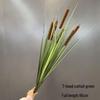 Artificial Cattail and Onion Grass Bunch for Indoor Landscaping