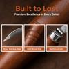 Wooden Handle Coconut Scraper Knife Brown Silver Shell Opener Coconut Opener Tool  Multi-Purpose