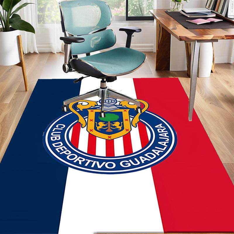 USA FC Polyester Carpet, Soft Indoor Mat for Office Chair, Living Room, Computer Desk - Decorative Home Office Rug Design