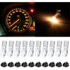 Cciyu T5 17 86 206 White Halogen Light Bulb Instrument Cluster Gauge Dash Lamp 12V With Twist Lock Sockets ((Total of 20 Pcs))