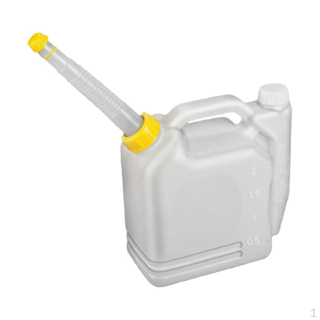 Oil Mixing Bottle Contrast Pot 2 Stroke Engine Measuring and Dispensing Petrol Container Portable