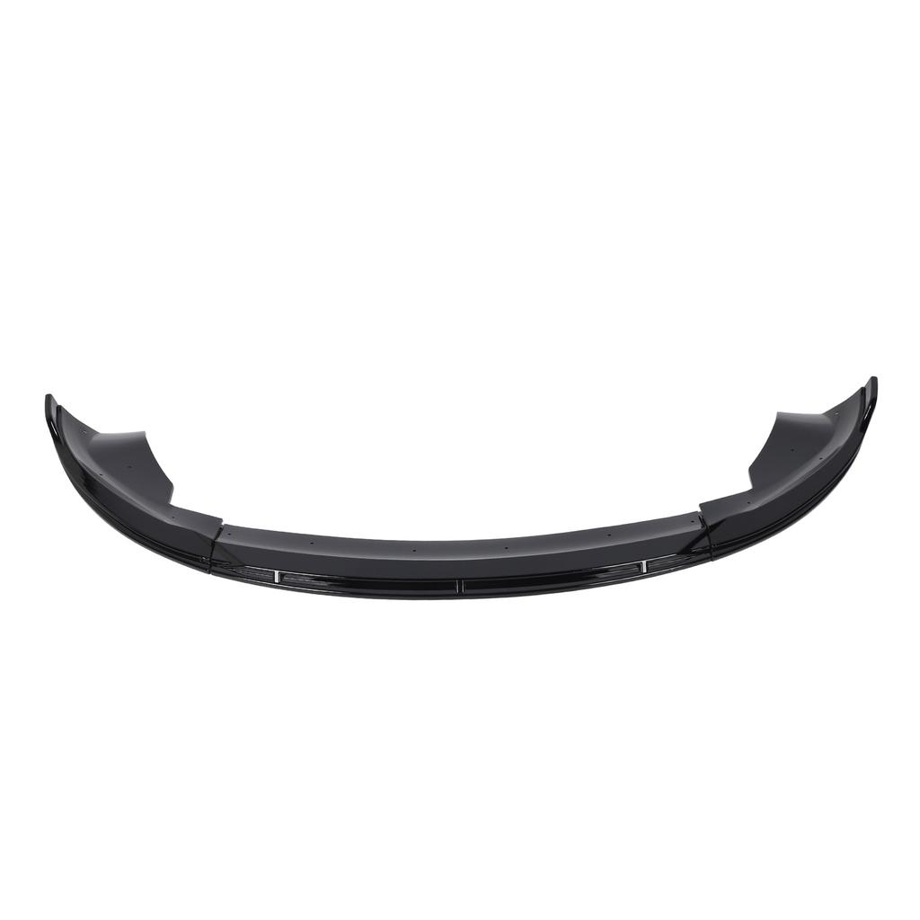 Front Bumper Lip Spoiler Splitter 3 Stage Front Bumper Lip Body Kit Replacement for Tesla Model 3 2023+ Bright Black