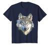 Realistic White Wolf Realistic Animal Print with Colors T-Shirt Cotton Mens T Shirts Four Seasons Tees Graphic T Shirts