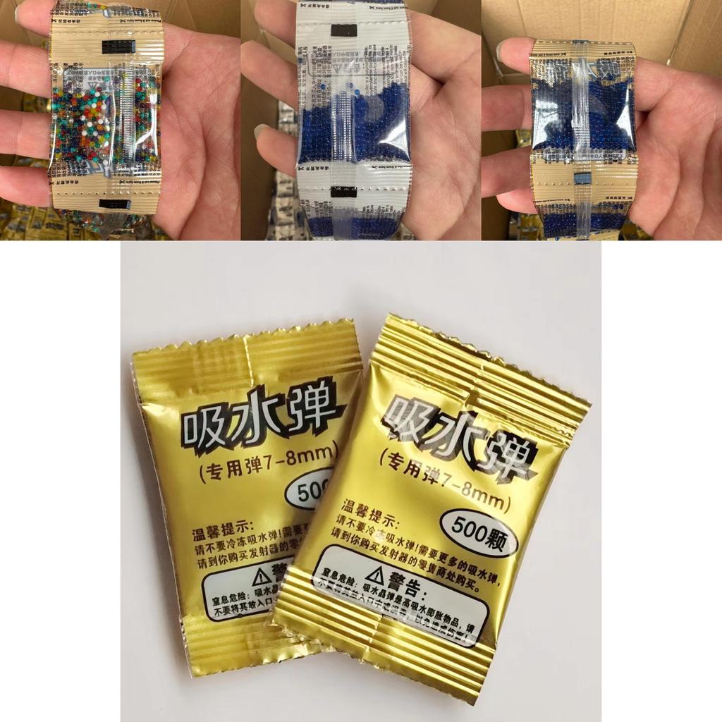 Colorful Spongebob Water Beads 500 Count For Planting And Toy Gun Use In Various Sizes