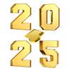 2025 Graduation Charcuterie Number Box 10" Fillable Cardboard Letter Tray Chocolate Candy Cake Box for Grad Party Supplies