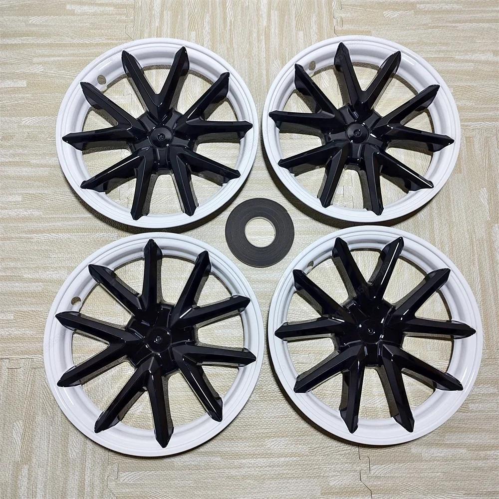 4PCS 18 Inch Wheel Caps For Tesla Model 3 2017-2023 Hub Cap Performance Replacement Full Rim Cover Hubcap Decorative Accessories