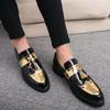 Large Size New Leather Shoes British Style Casual Leather Shoes Overfitting and Heightening Leather Shoes