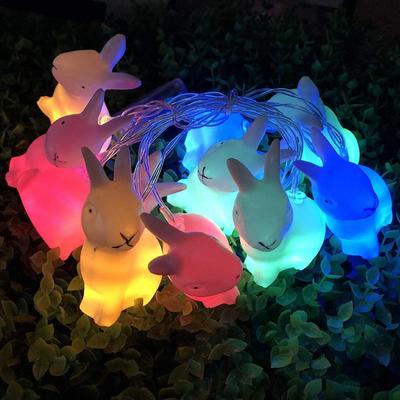 1.5m Easter Rabbit String Light 10 LED Lamp Easter Bunny Decorative Light Easter Decoration Happy