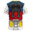 Mobile Suit Gundam Suit 3D Printed T-Shirt Summer Casual Anime Cosplay Tee Adult and Children's Sportswear Streetwear