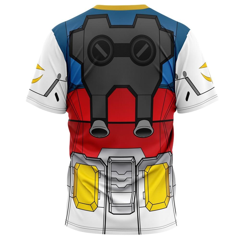 Mobile Suit Gundam Suit 3D Printed T-Shirt Summer Casual Anime Cosplay Tee Adult and Children's Sportswear Streetwear
