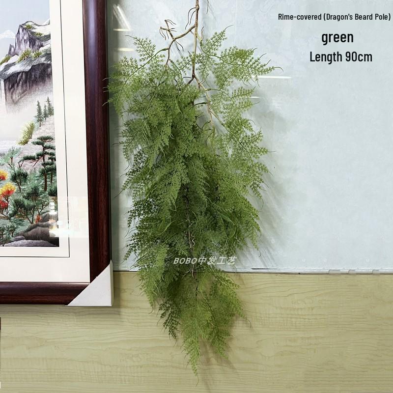 Artificial Spider Plant & Fern Hanging Decor - Trailing Green Vines for Wall & Ceiling
