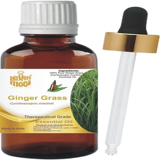 Levenmooi Ginger Grass (Cymbopogon martinii) Pure & Natural Therapeutic Grade Essential Oil Glass