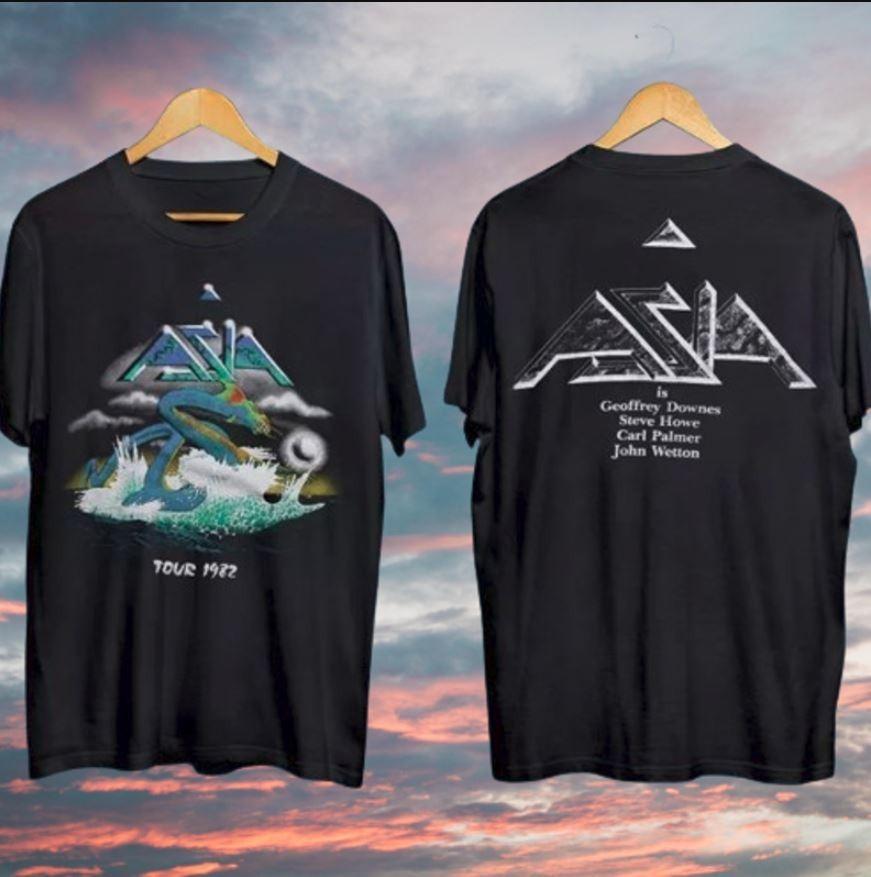 ASIA band Tour Men T-shirt Double-sided Black Unisex All sizes S-5XL