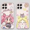 Soft Phone Cover Case for Honor X8b X8a X9a X7b X9b X8 90 Lite Sailor Moon Anime