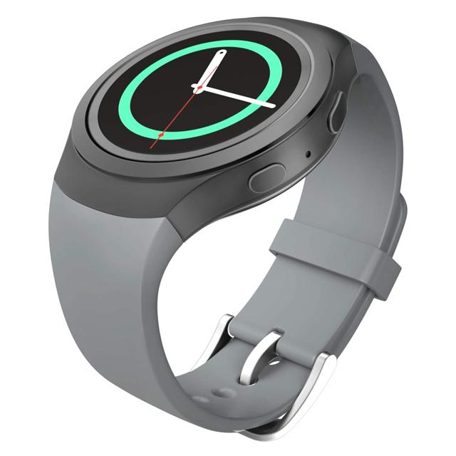 

Sport Strap For Samsung Galaxy Gear S2 R720 R730 Smart Watch Band Silicone wristband bracelet correa watchband S 2 accessories large size сірий колір