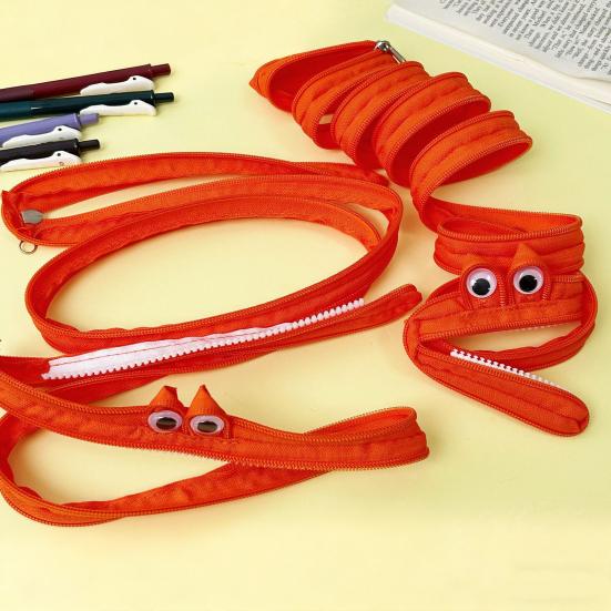 Pencil Case Multifunctional Storage Bag Smooth Zipper Large Opening Pencil Pouch for School Travel Cosmetic Glasses Stationery Organizer