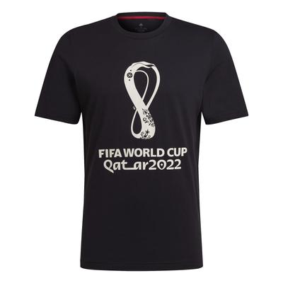 Adidas Soccer Short Sleeve FIFA World Cup Graphic TK911 Black S T-Shirt 2022(TM) Men's (HD6367)
