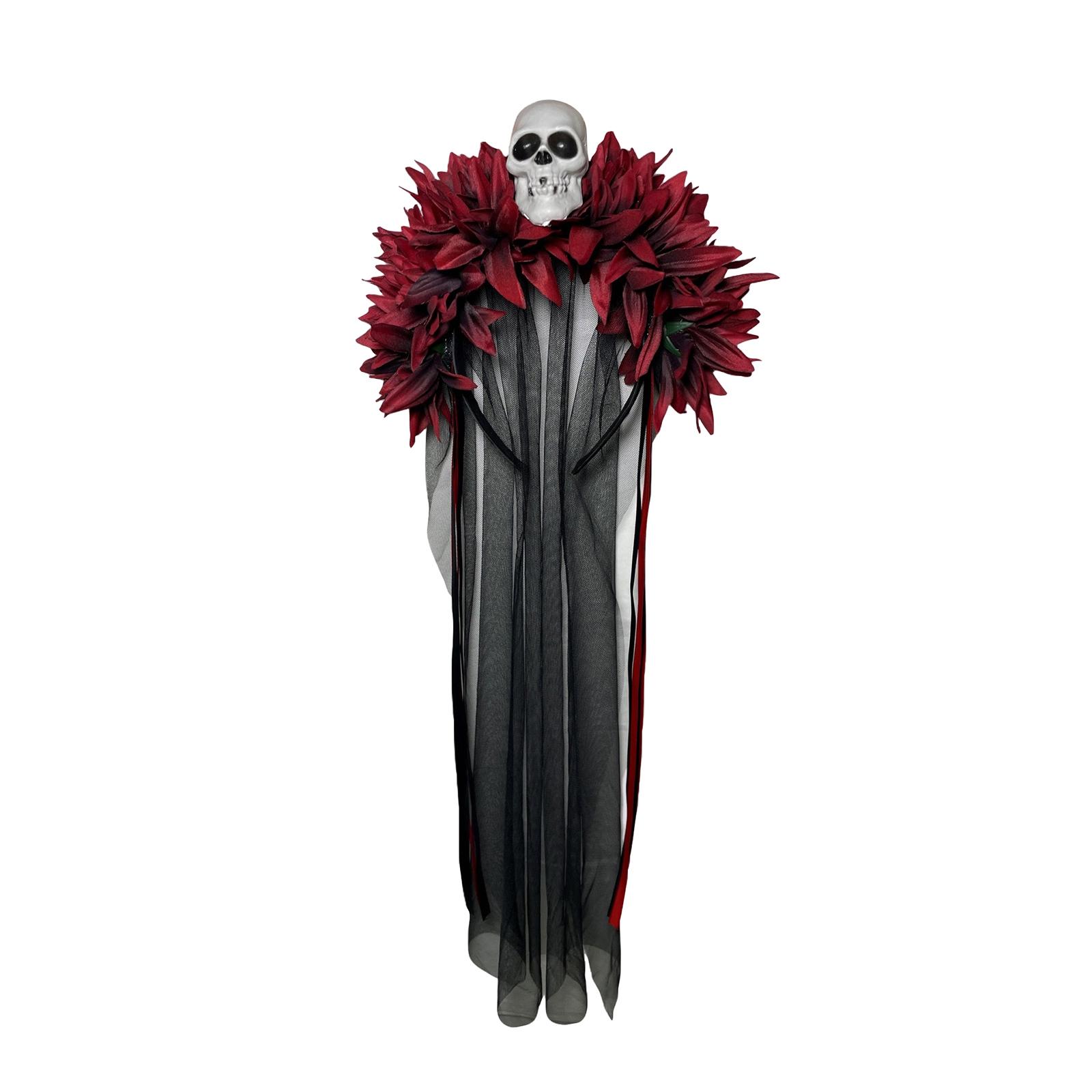 

Skulls Headband Head Decorative Ornament Household Supplies For Holiday New Year Party Decorations One Size винный