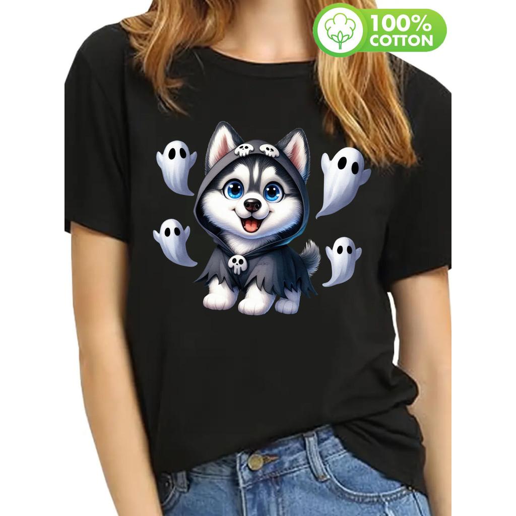 

Short Sleeve Crew Neck T-Shirt - Soft Breathable Comfortable Casual Top for Summer and Spring - Women s Fashion Everyday Dress Cute and Funny Hallo XXL чорний