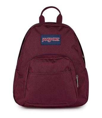 Rucsac Mini JanSport Half Pint Geantă Mini Durabilă Curele Reglabile Compartiment Principal Unic Buzunar Ascuns cu Fermoar Lac de Cireșe 10.2L