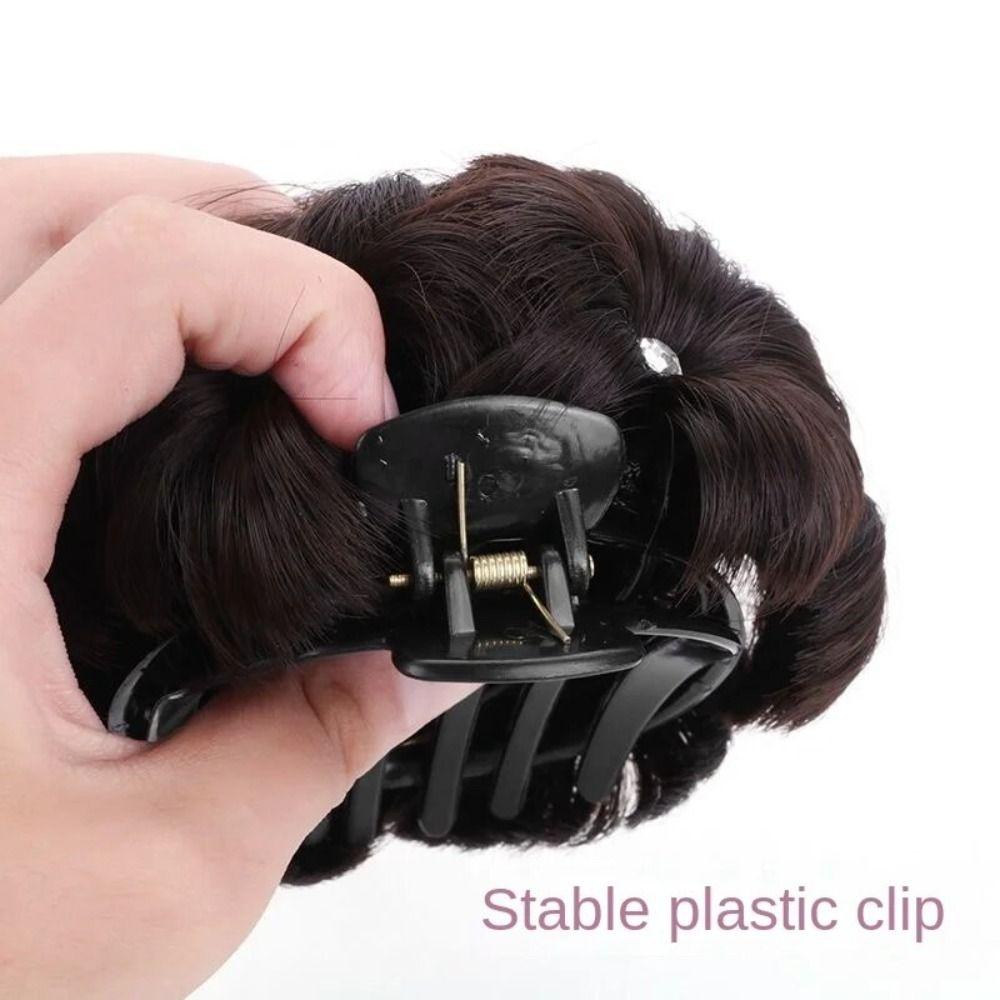 Elastic Hair Clips Wig Synthesis Hairpiece Claw Clip Fashion Hair Accessories