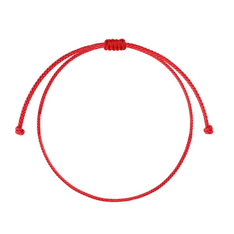 Simple Red String Bracelet for Women Men Adjustable Handmade Red Cord Bracelet for Protection and Good Luck Charm Jewelry