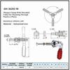1pc GH-36202M Toggle Clamp 91kg 200lb Capacity Quick-Release For Woodworking Welding Electronic Equipment Assembly
