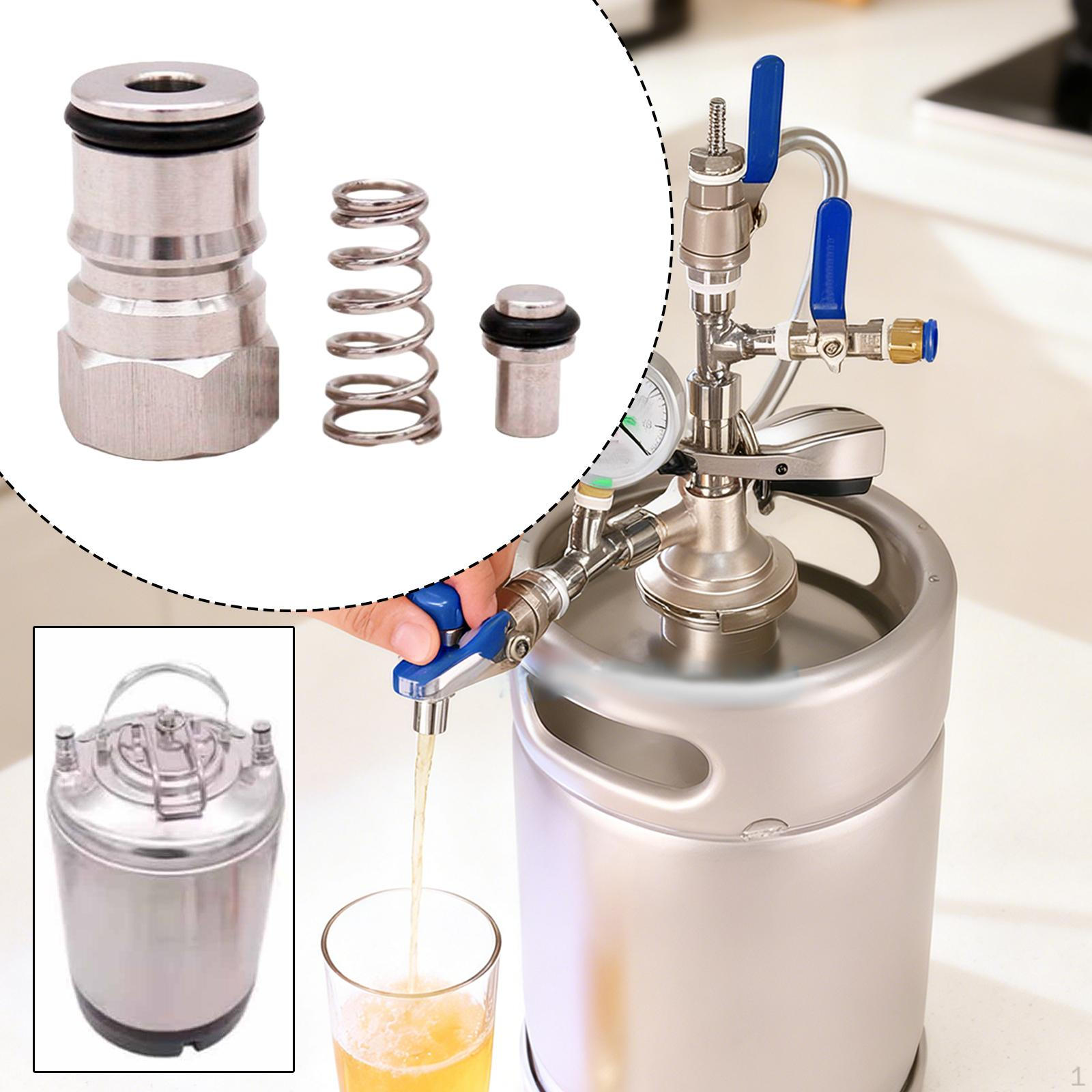 

Пост кега с шаровым замком, фитинг для пивных аксессуаров, уплотнение, замена, прочный, адаптер для кеги из нержавеющей стали out 9 16