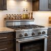Silicone Over the Stove Spice Rack 3 Partitions Kitchen Storage Shelf  for Flat-Top Stove