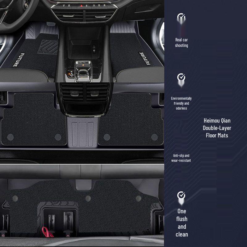 TPE Floor Mats for Skoda Kodiaq - 7-Seater, Surround Design, All-Weather Protection.