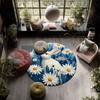 Cartoon Bunnies pattern round rug,Carpet Rug for Living Room Bedroom Playroom ,Non-slip Floor Mat,Holiday Gifts and Birthday Gifts.