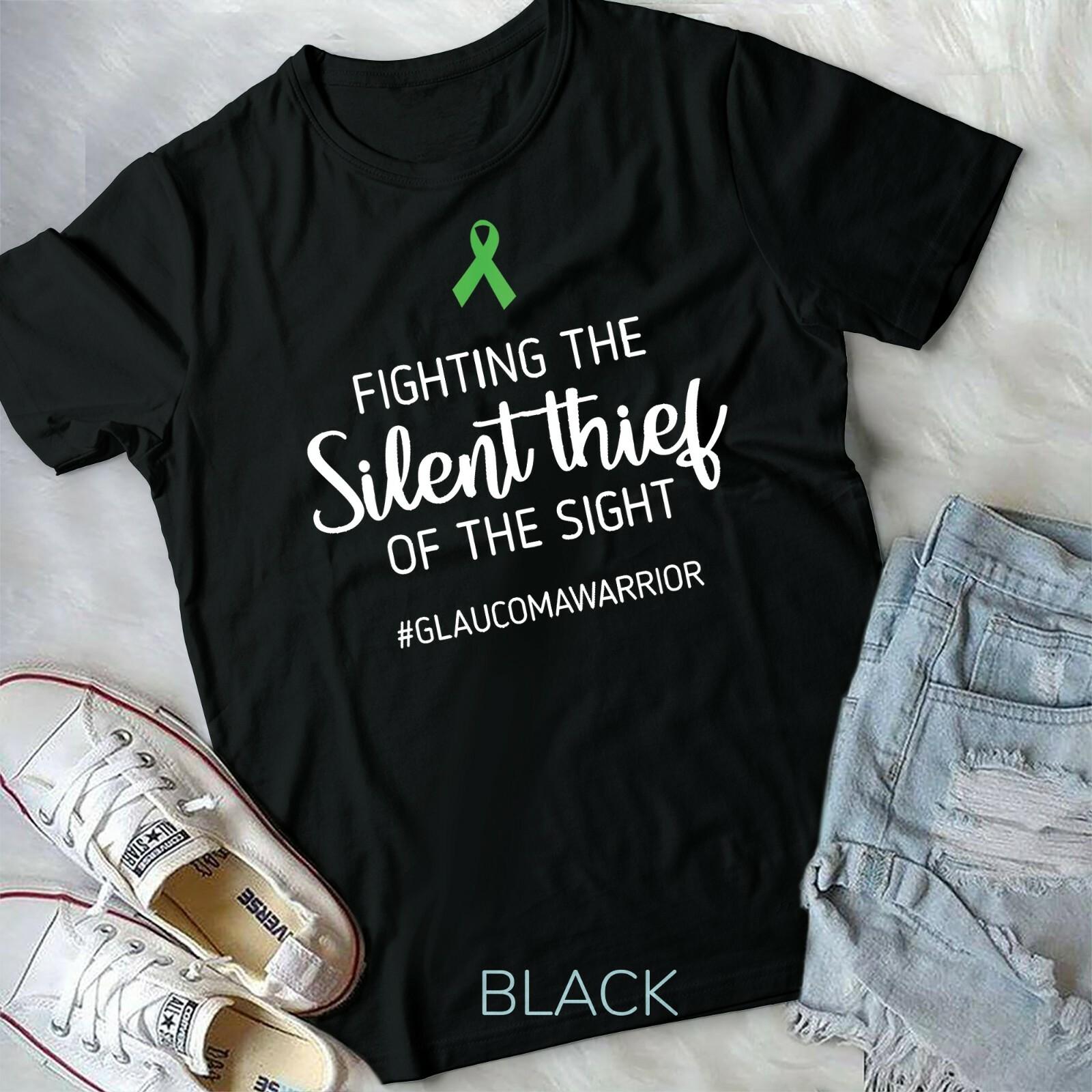 Glaucoma Awareness Thief of SIght Strong Fighter and Warrior T-shirt M