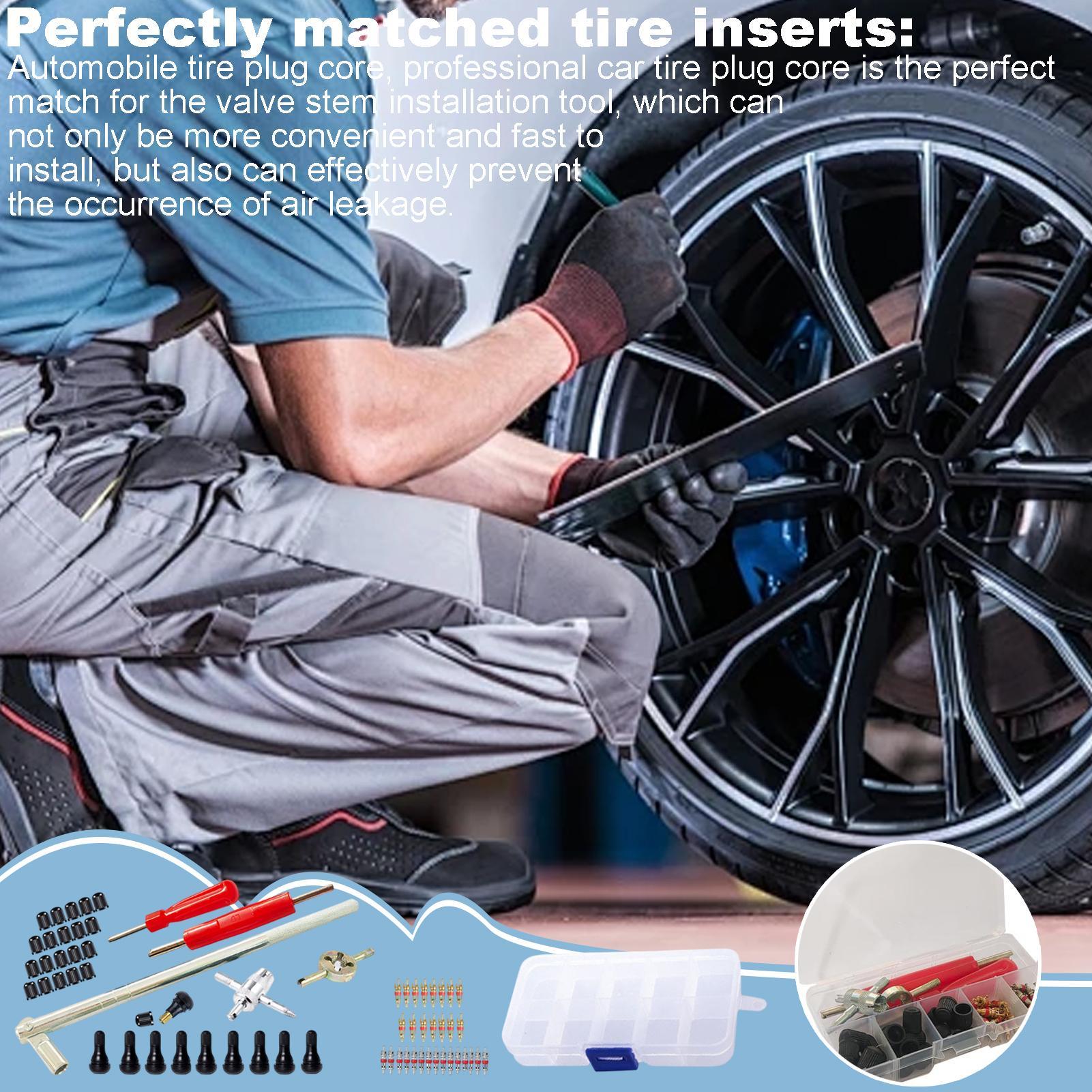 

Tire Repair Stem Tool 65 Pieces Automotive Maintenance Supplies Tire Core Repair Tools For Truck ATV Vehicle Auto Sedan SUV CHINA