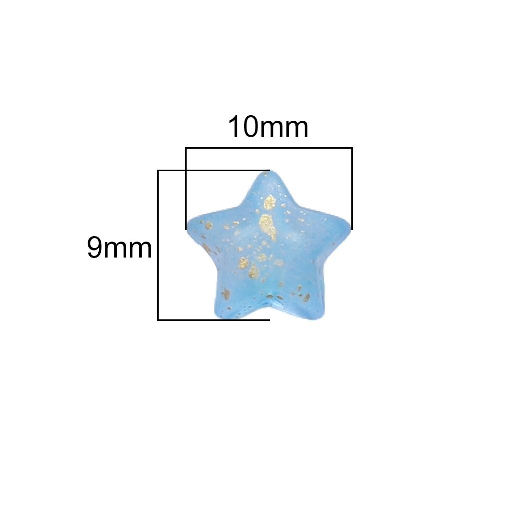 50Pcs Acrylic Star Beads For DIY Necklace Bracelet Earrings Jewelry Making Craft Accessories