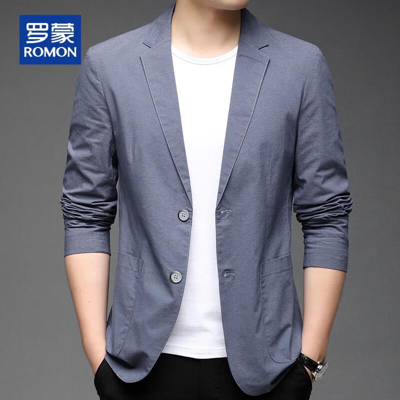 ROMON Men's Casual Slim Fit Blazer Jacket